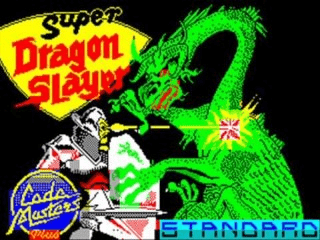 Super Dragon Slayer title screen for ZX Spectrum